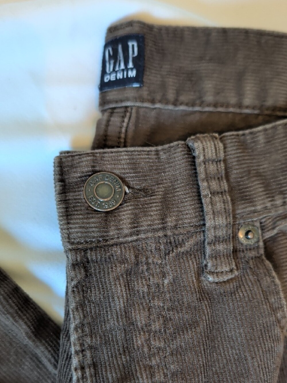 GAP Brown Corduroy Pants - Picture 2 of 7